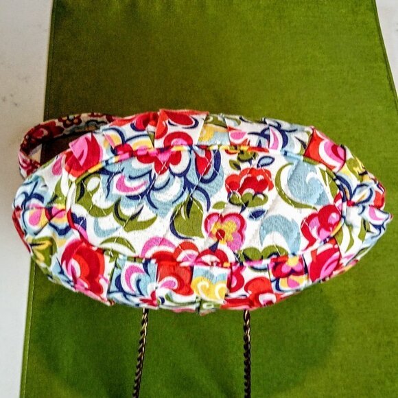 Vera Bradley Multicolor Floral Print Pleated Bag - Picture 3 of 11
